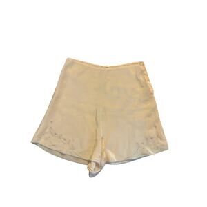 Vintage 1930s 1940s Women 38 Mondaine Handmade Lingerie Pink Shorts Embroidered